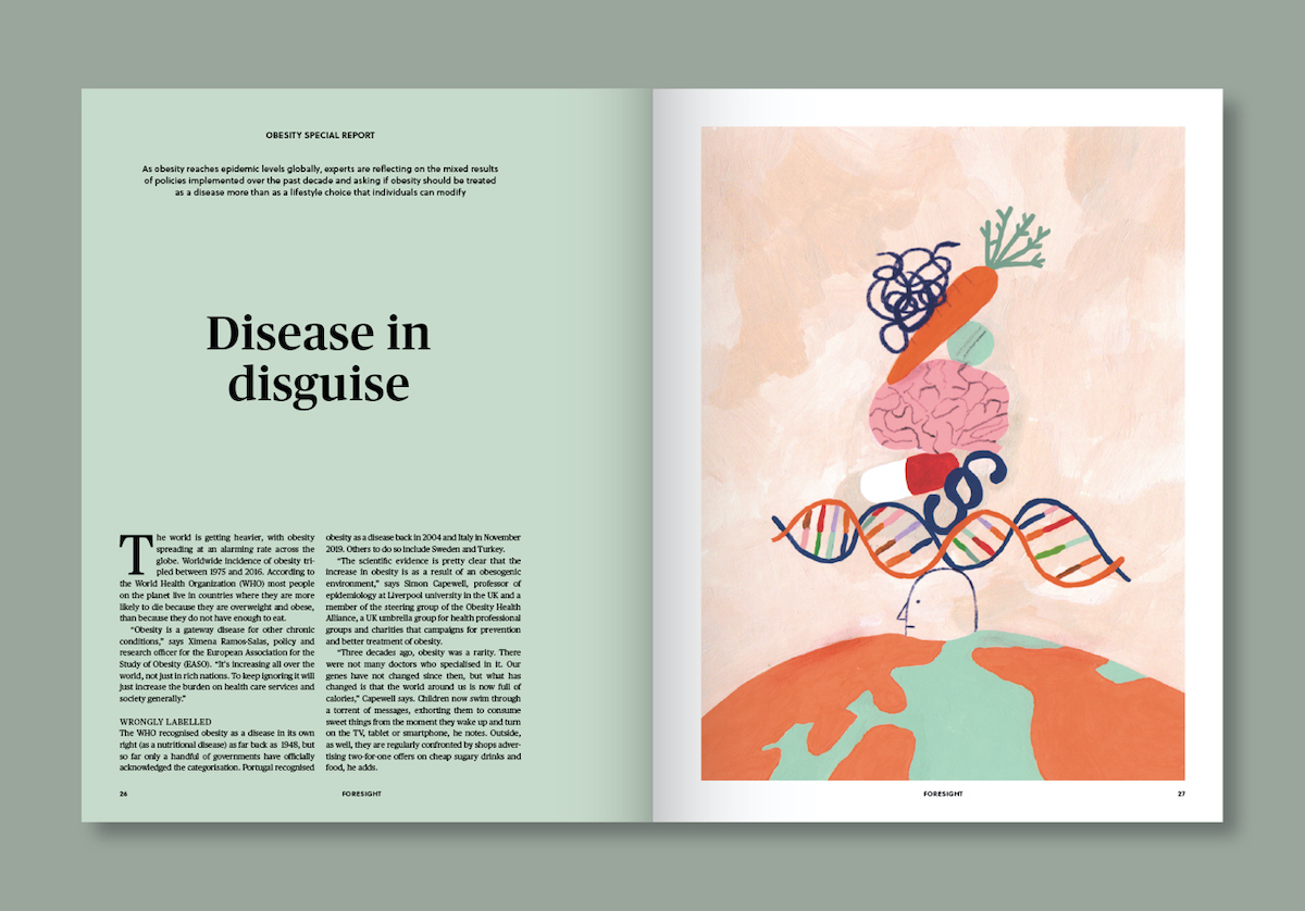 Editorial spread example